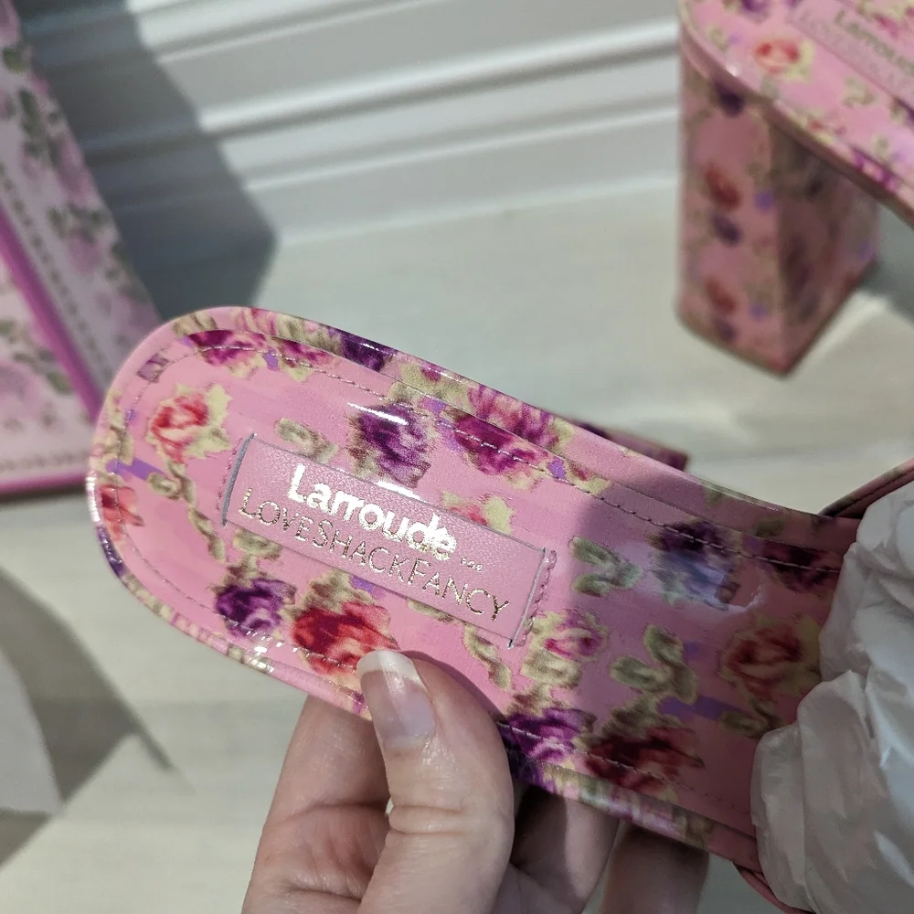 LoveShackFancy x Larroude Dolly Platform Mule - Picture 9 of 14
